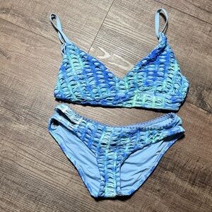 Isabella Rose 🌹 Blue and Green Bikini Set